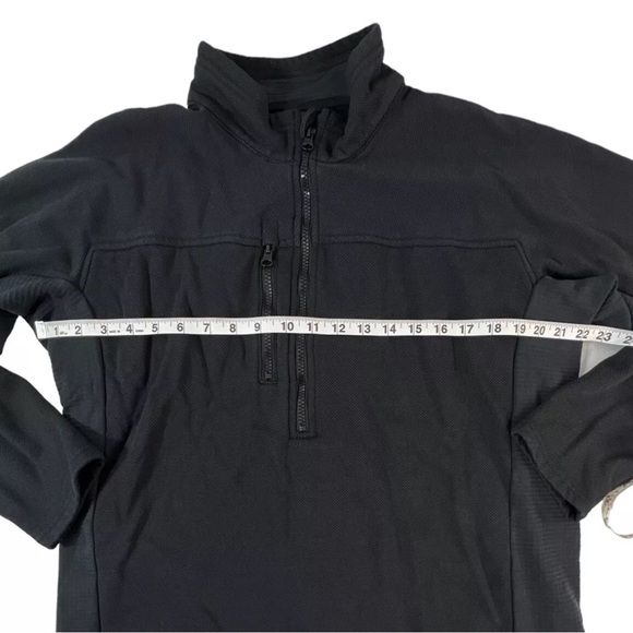 Norse Projects Men's Thick Polartec Soft Shell 1/2 Zip Jacket Black Large Sample - Picture 2 of 9